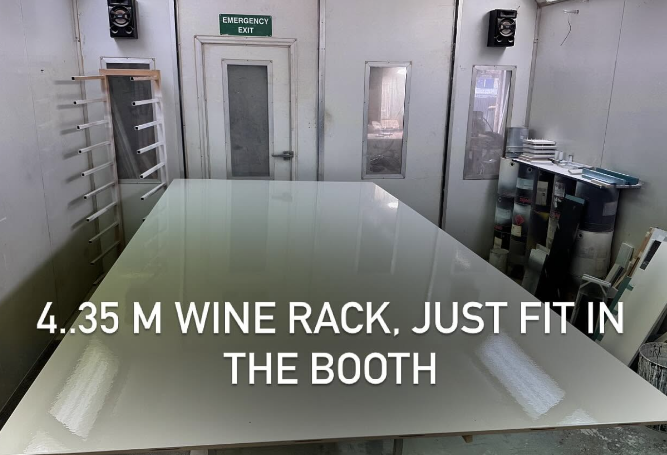 Finished work from the Mitchell Polycoating & Finishers spray booth